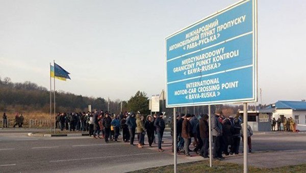 Протесты на границе с Польшей