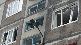 Ситуация после обстрелов в Донецке. Архивное фото