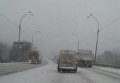 Ситуация на дорогах из-за снегопада 18 января 2018. Киев, ул. Заболотного