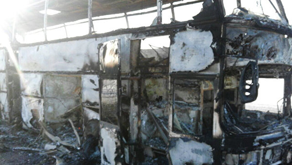 Более 50 человек погибли в загоревшемся автобусе в Казахстане