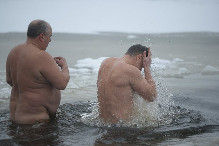 Празднование Крещения 2018 в Киеве
