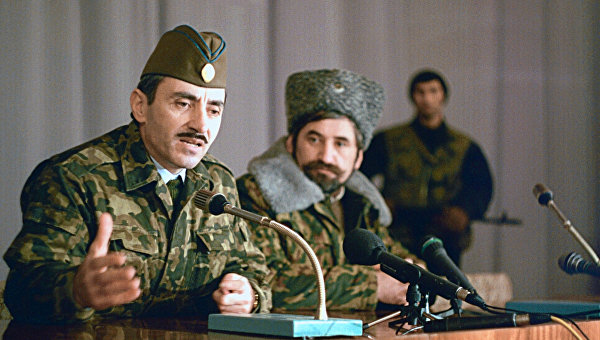 Президент Чеченской Республики Джохар Дудаев. Архивное фото