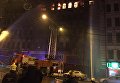 Масштабный пожар на ул. Б. Хмельницкого возле ЦУМа в Киеве