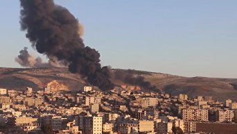 Появилось видео воздушной атаки турецких истребителей по территории Сирии