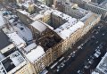 Последствия пожара в доме на Богдана Хмельницкого в центре Киева