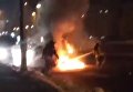 В Киеве на бульваре Шевченко сгорел Subaru