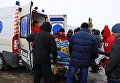 Раненых полицейских из Бердянска на вертолете перевезли в Днепр