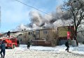 В Харькове сгорел швейный цех
