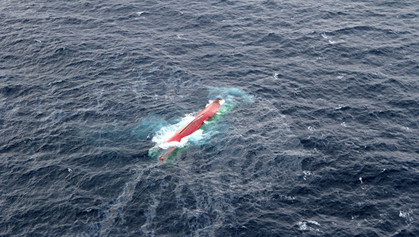 Поиски моряков с затонувшего судна в Японском море