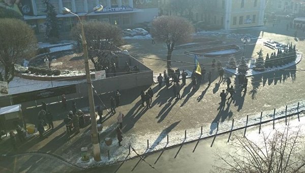 Противники сноса памятника Тарасу Шевченко в Виннице