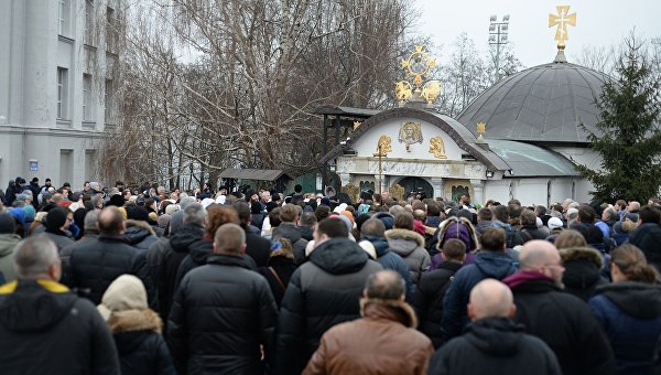 Ситуация у Десятинного монастыря в Киеве