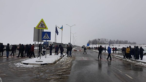 Митинги возле украинско-польской границы