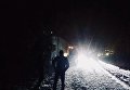 Во Львовской области из-за снегопада остановилось движение по трассе Киев - Чоп