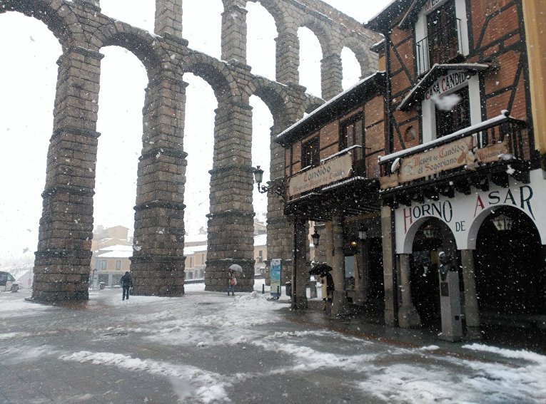 Снегопад в Испании