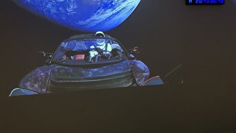 Tesla Илона Маска на Falcon Heavy