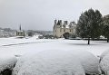 Францию засыпало снегом