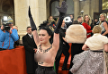Акция Femen против участия Петра Порошенко в Венском балу
