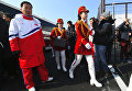 Чирлидерши из Северной Кореи прибыли на зимние Олимпийские игры