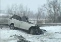 Автомобиль Range Rover разбился на трассе Киев - Чоп в Ровенской области