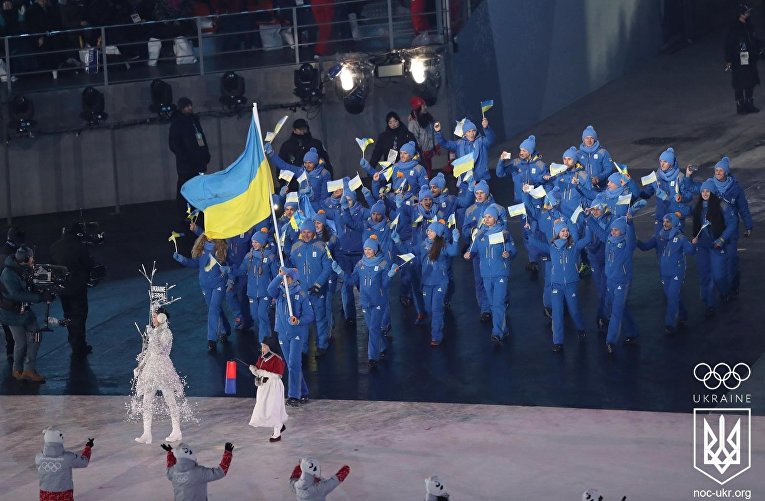 Шествие сборной Украины на открытии Олимпийских Игр-2018