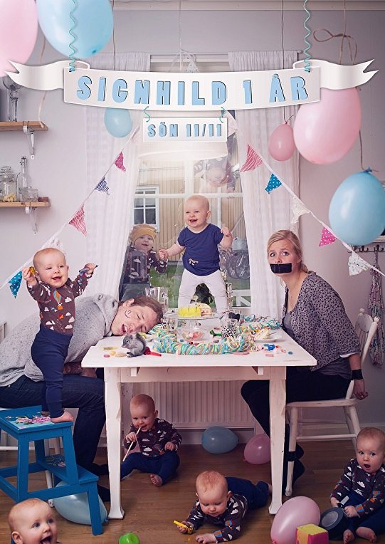 Швед фотографирует свою дочь в самых безумных ситуациях