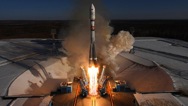 Старт ракеты-носителя Союз-2.1а