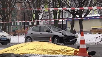 Автомобиль Peugeot сбил двух человек в Белой Церкви