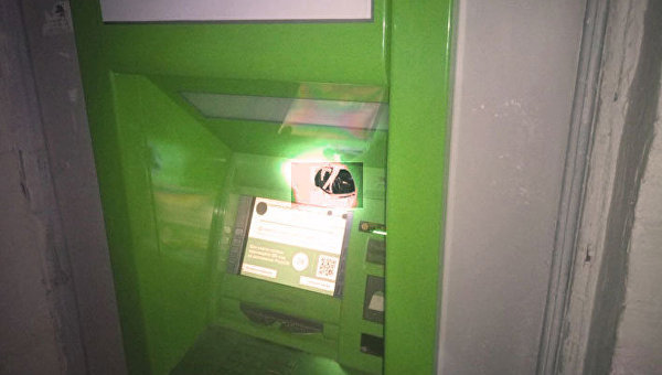 Взломанный банкомат в Черниговской области