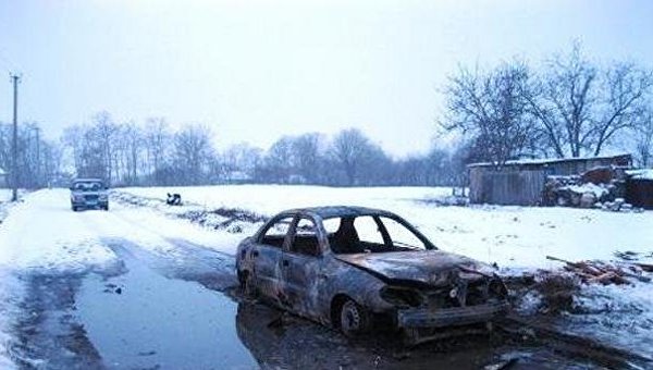В Винницкой области мужчина сгорел в авто