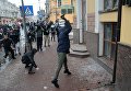 Погром здания Сбербанка в Киеве 18 февраля