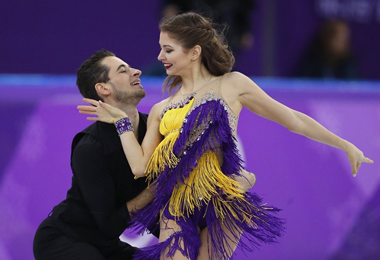 Александра Назарова и Максим Никитин в дебютном выступлении на Олимпийских играх