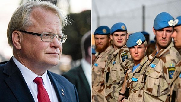 Министр обороны Швеции Петер Хультквист, швецкие миротворцы