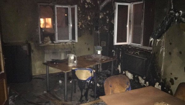 Последствия пожара в редакции интернет-портала Четвертая власть в Ровно