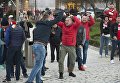 Фанаты ФК Спартак в Бильбао перед матчем с местным Атлетиком