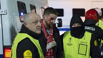 Раненный в ходе столкновений в Бильбао фанат московского Спартака