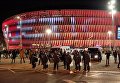 Баскская полиция в Бильбао перед матчем Атлетик - Спартак