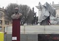Снесенный памятник Шевченко в Виннице