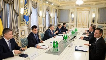 Встреча Петра Порошенко с министром иностранных дел Дании Андерсом Самуэльсеном
