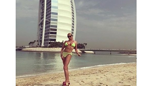 Анастасия Волочкова на отдыхе в ОАЭ