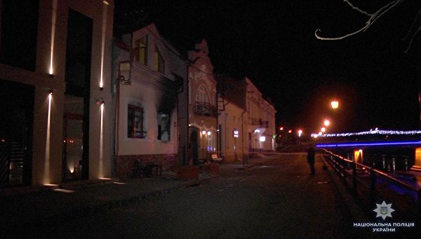 Пожар в здании офиса Общества венгерской культуры Закарпатья