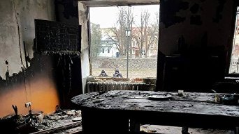 Пожар в здании офиса Общества венгерской культуры Закарпатья