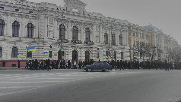 Марш пенсионеров МВД в Харькове