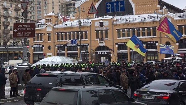 Ситуация в центре Киева на Бессарабской площади