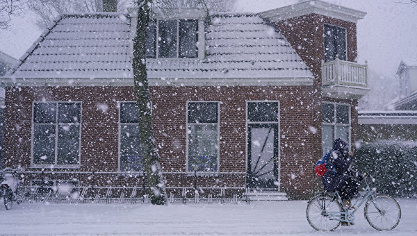 Снегопад в Нидерландах