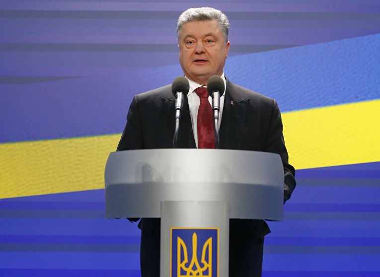 Петр Порошенко на пресс-конференции в Киеве, 28 февраля 2018 года