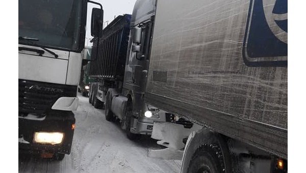 Ситуация на въезде в Киев. Житомирская трасса, 1 марта 2018