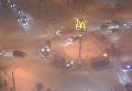 В Одессе устроили дискотеку на снегоуборочных машинах