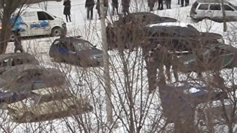 На месте взрыва в Донецке. Видео