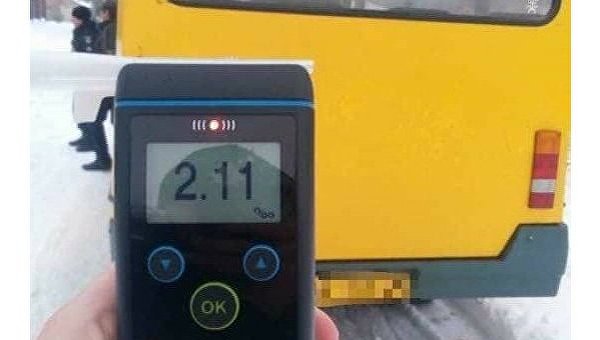 В Кропивницком остановили водителя маршрутки с уровнем алкоголя в крови в 11 раз выше нормы