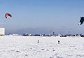 Одесские кайтсерферы покорили снежные волны